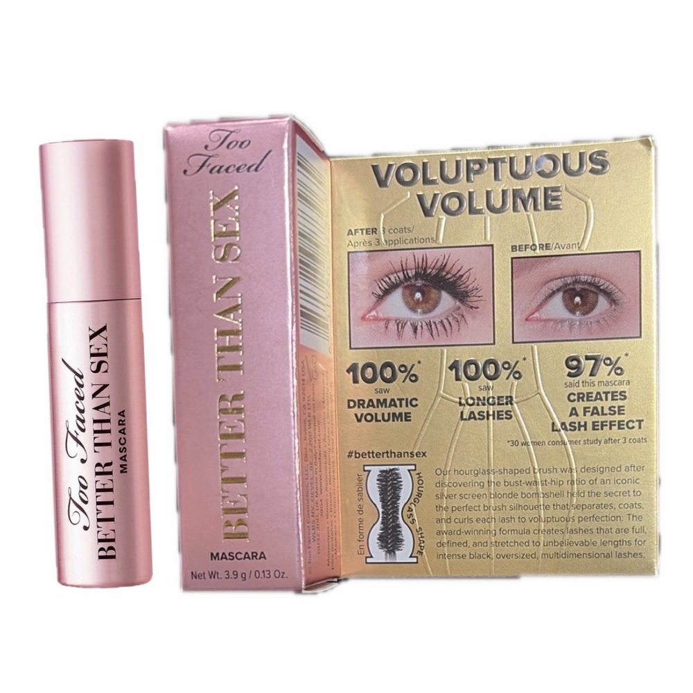 NIB TOO FACED Better Than Sex Travel Mascara